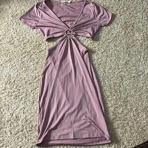 Pink cut out dress